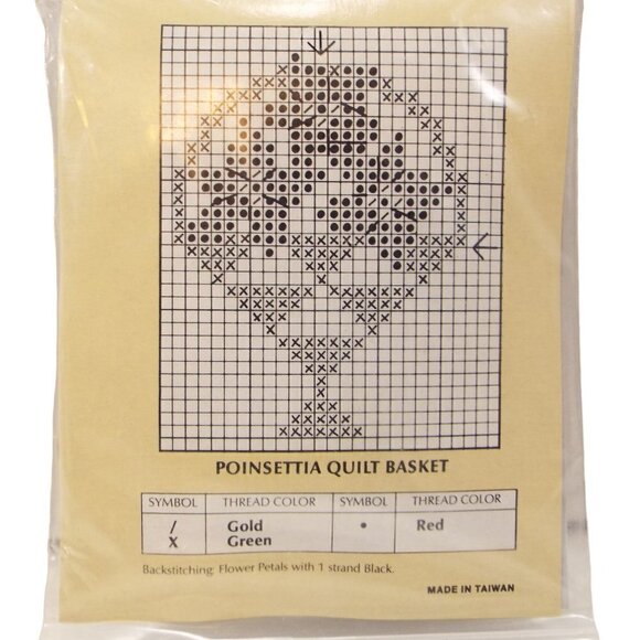 Traditions Counted Cross Stitch Kits –2 Pack- SLEDDING TEDDY & POINSETTA Set - Picture 8 of 11